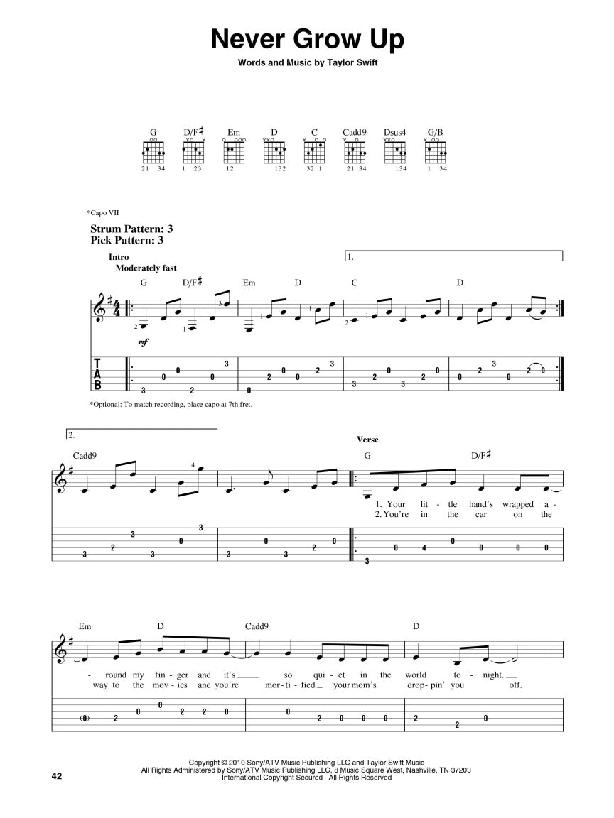Taylor Swift – Speak Now - sample page 5
