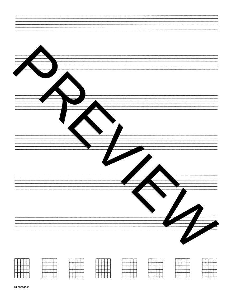 Guitar Tablature Manuscript Paper – Standard - sample page 2