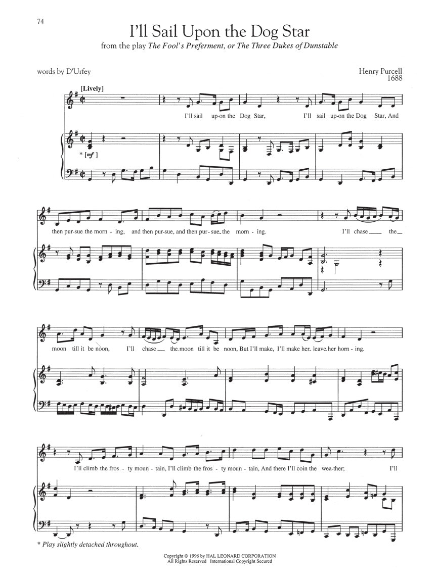 English Songs: Renaissance to Baroque - sample page 5