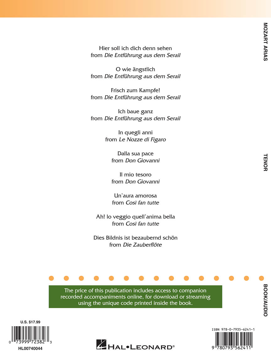 Mozart Arias for Tenor - sample page 2