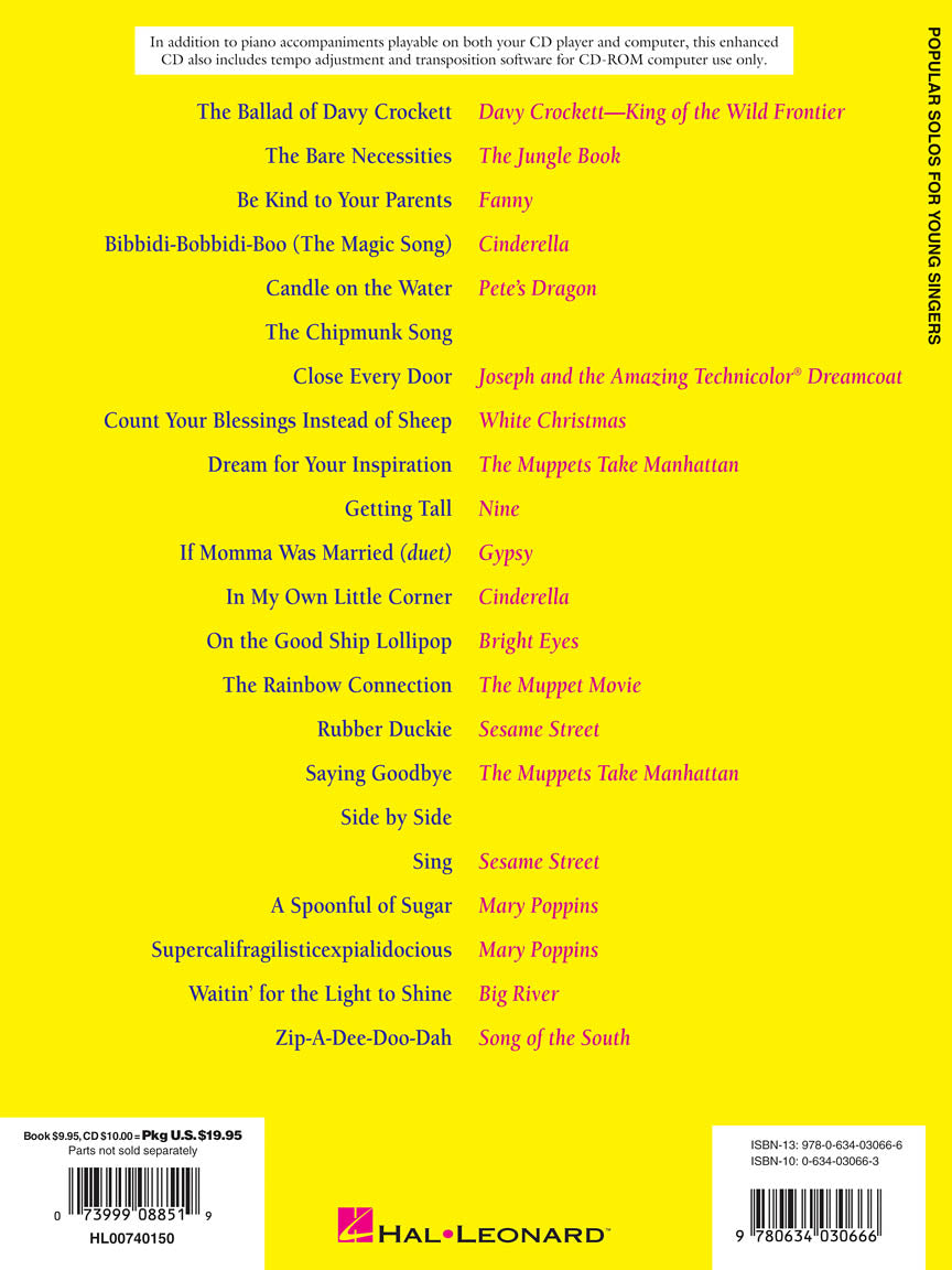 Popular Solos for Young Singers - sample page 2