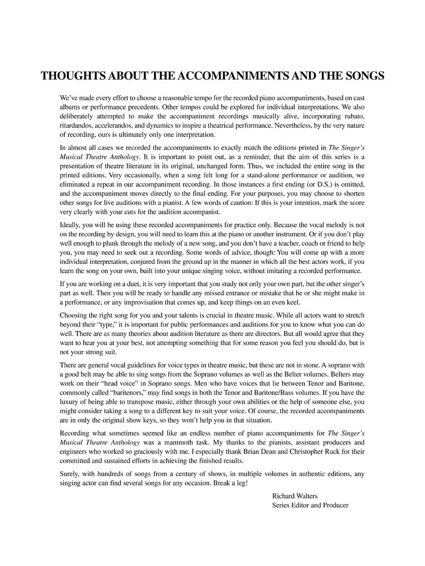 The Singer's Musical Theatre Anthology – Volume 1, Revised - sample page 2