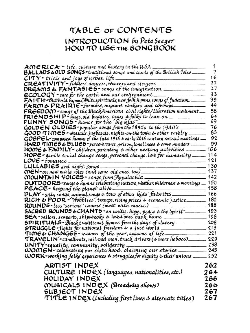Rise Up Singing – The Group Singing Songbook - sample page 2