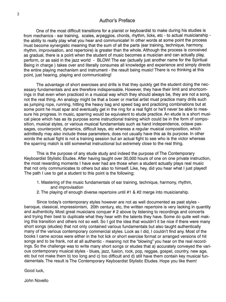The Contemporary Keyboardist – Stylistic Etudes - sample page 2