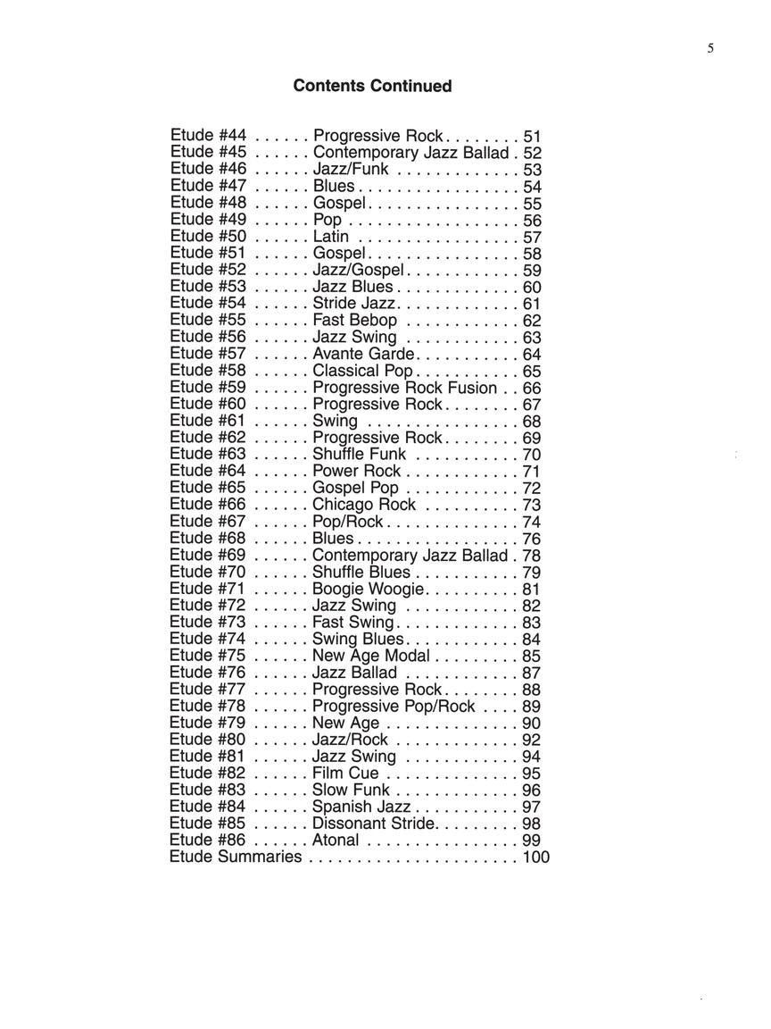 The Contemporary Keyboardist – Stylistic Etudes - sample page 5