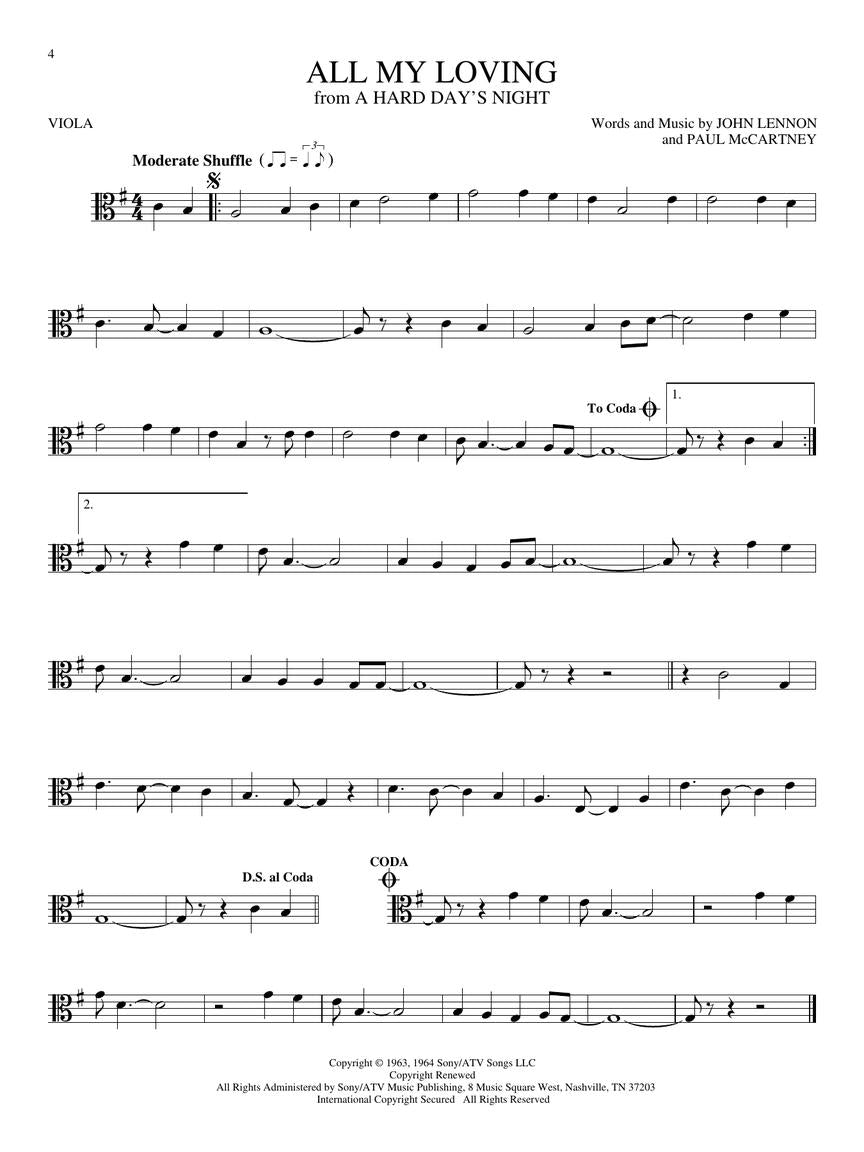Big Book of Viola Songs - sample page 4