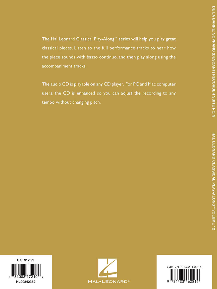 Soprano (Descant) Recorder Suite No. 9 “Deuxieme Livre” in G Major - sample page 2