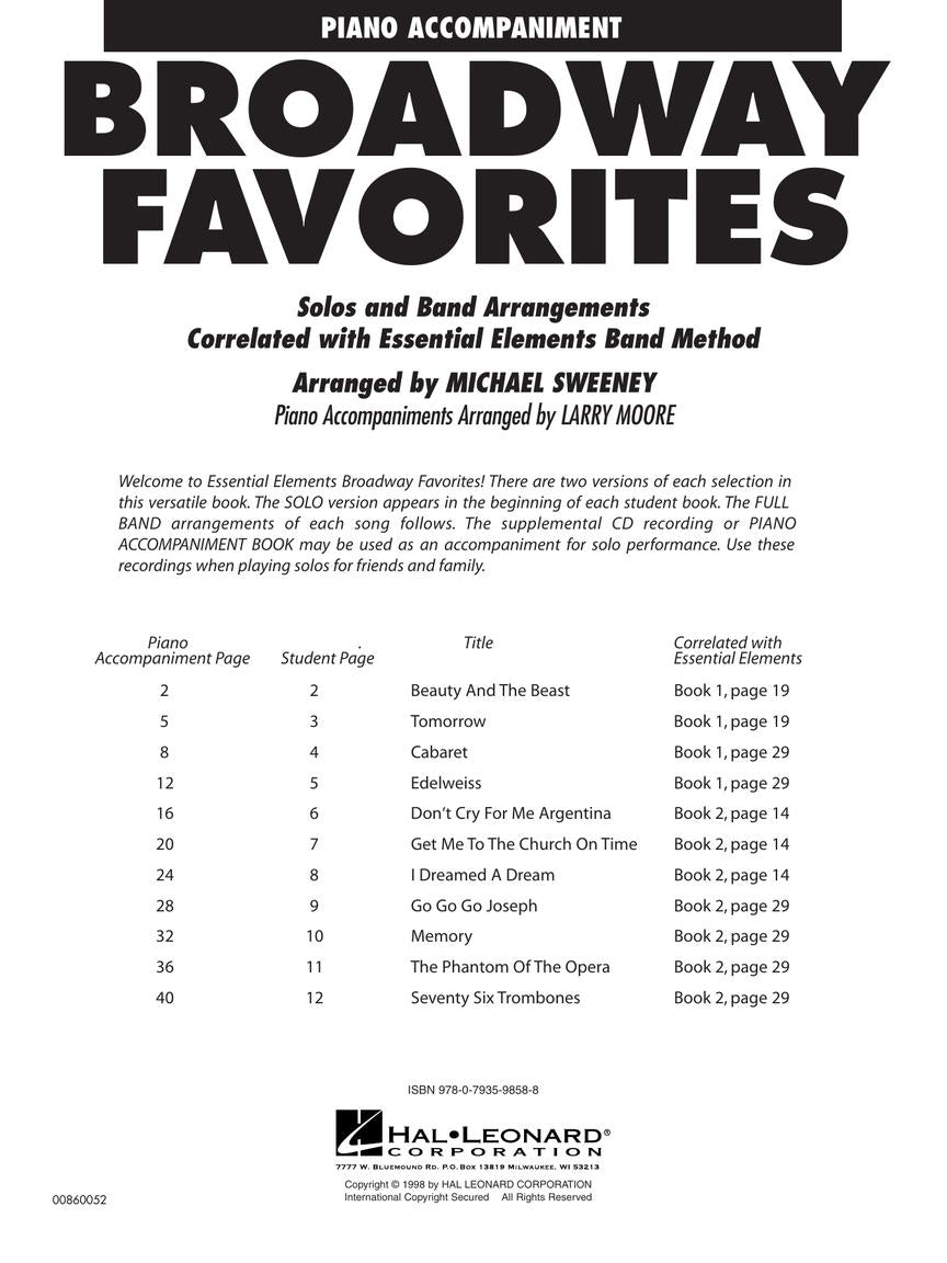 Essential Elements Broadway Favorites - sample page 2