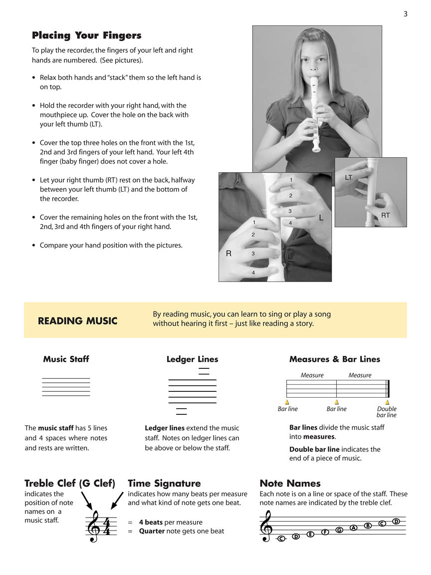 Essential Elements for Recorder Classroom Method – Student Book 1 - sample page 1