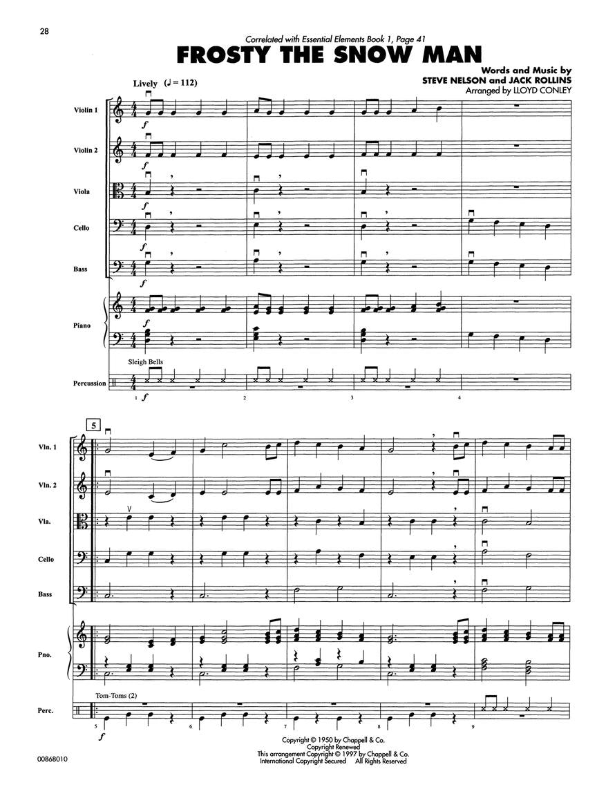 Essential Elements Christmas Favorites for Strings - sample page 4