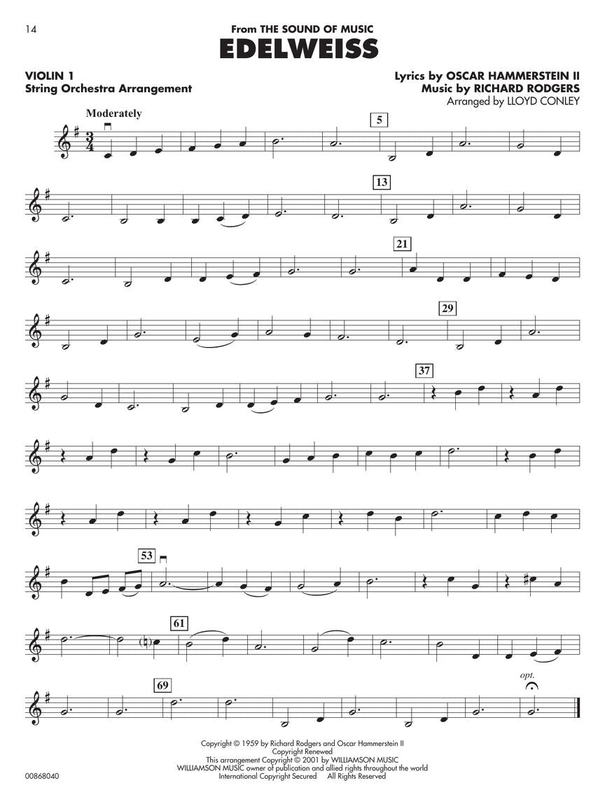 Essential Elements Broadway Favorites for Strings – Violin 1/2 - sample page 4