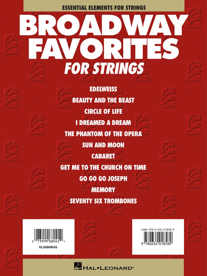 Essential Elements Broadway Favorites for Strings – Piano Accompaniment - sample page 5