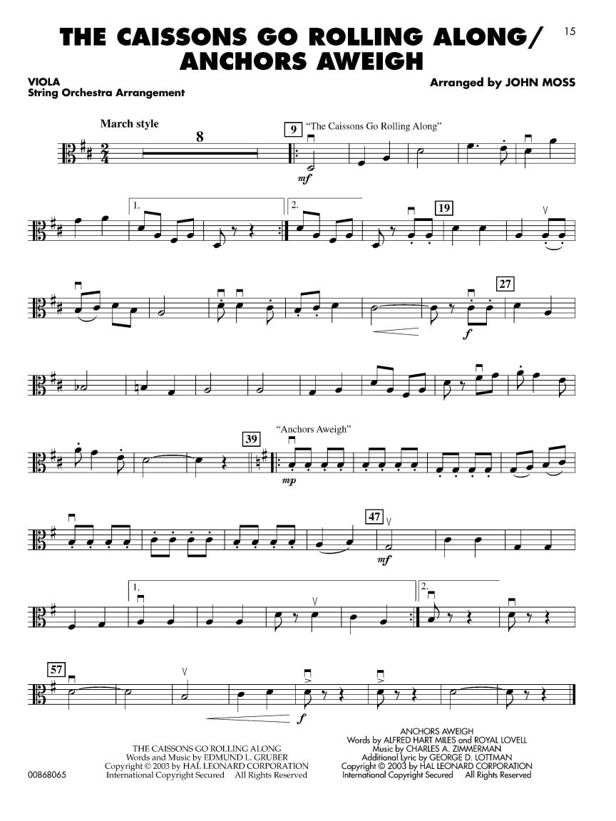 Patriotic Favorites for Strings - sample page 4