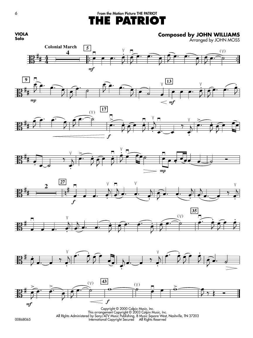 Patriotic Favorites for Strings - sample page 5