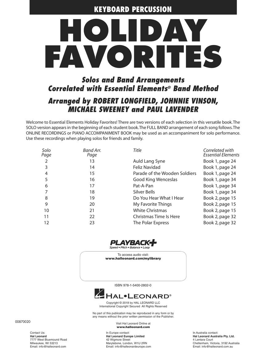 Essential Elements Holiday Favorites - sample page 2
