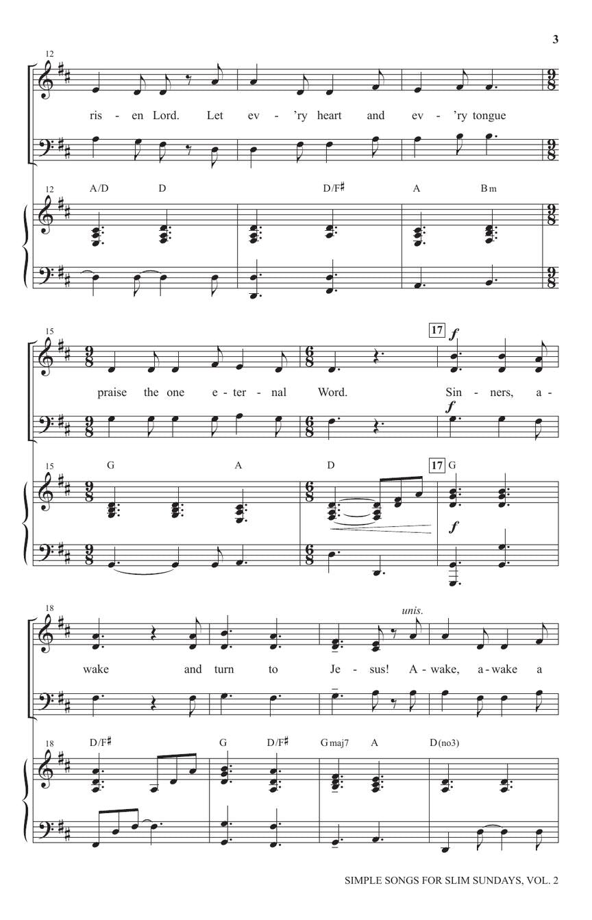 Simple Songs for Slim Sundays, Volume 2 - sample page 4