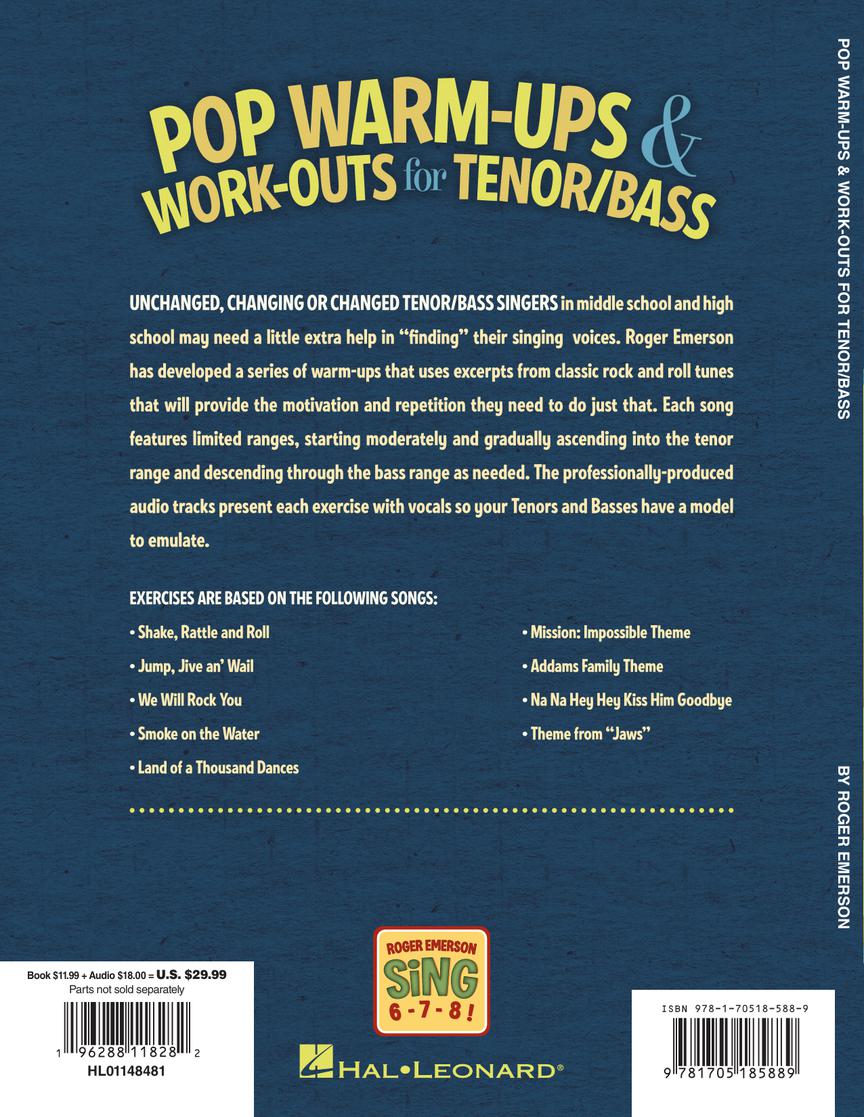 Pop Warm-Ups and Work-Outs for Tenor/Bass - sample page 10
