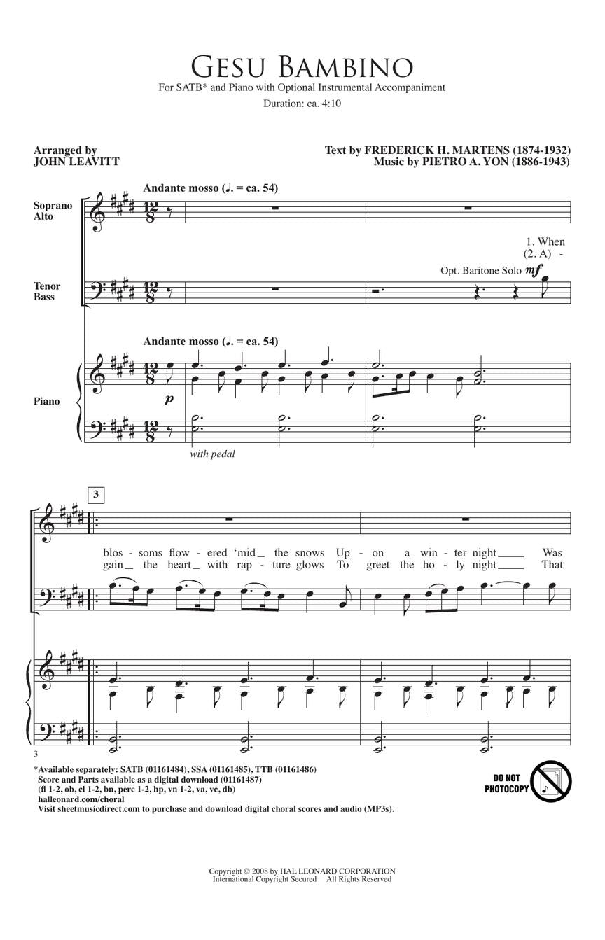 Gesu Bambino - sample page 2