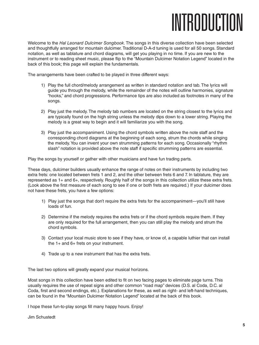 Hal Leonard Dulcimer Songbook - sample page 2