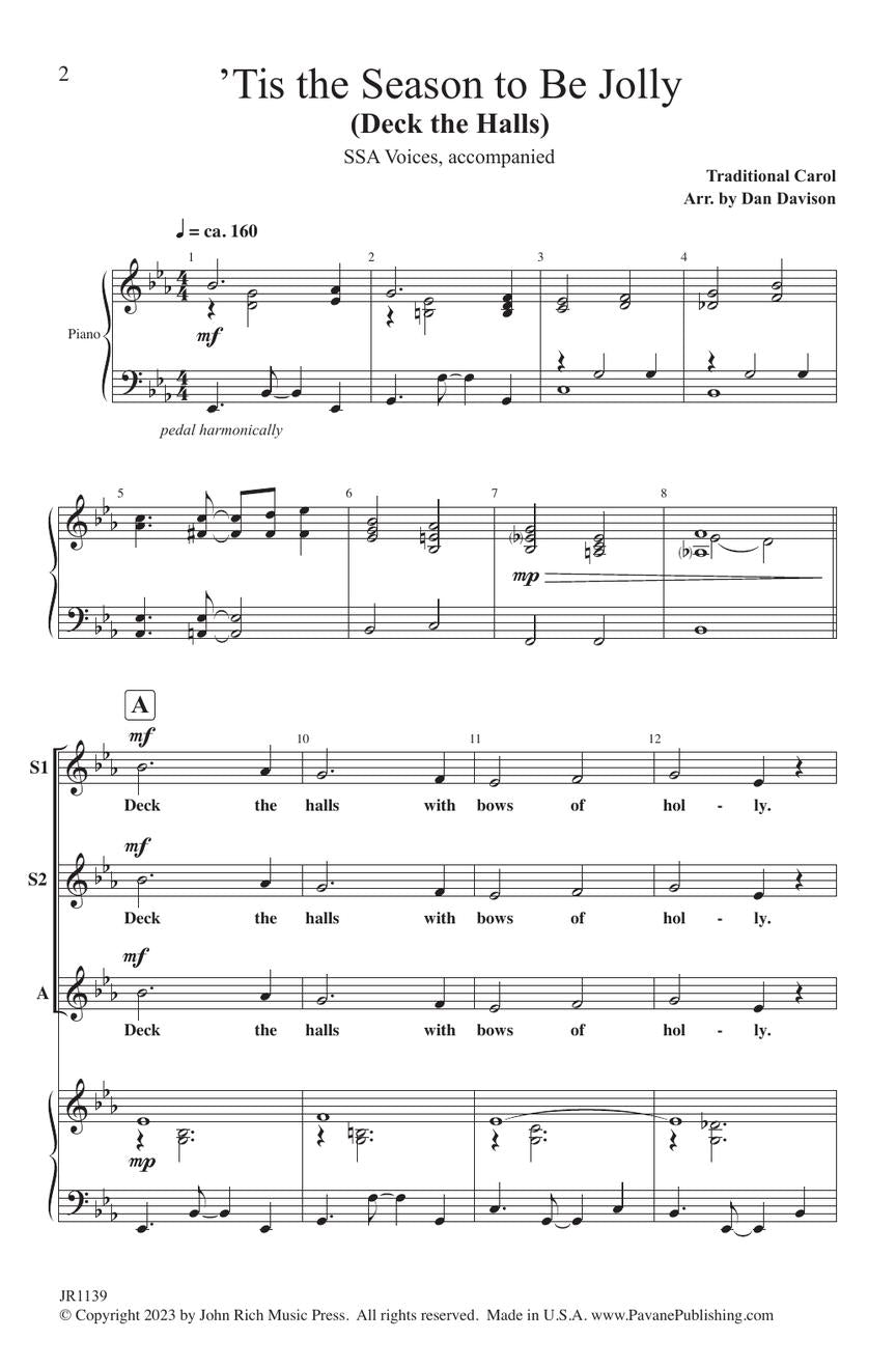 'Tis the Season To Be Jolly (Deck the Halls) - sample page 2