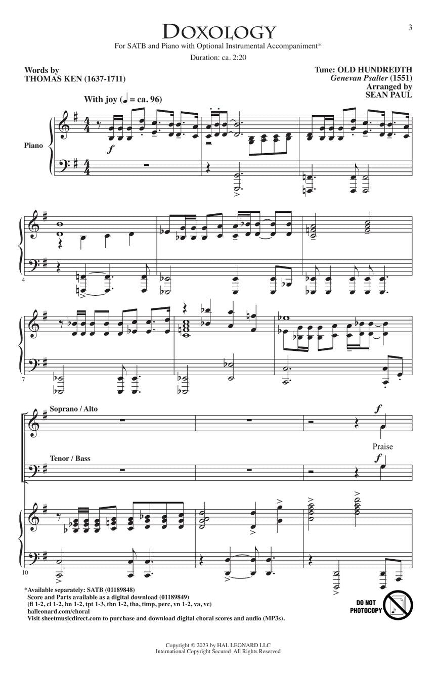 Doxology - sample page 2