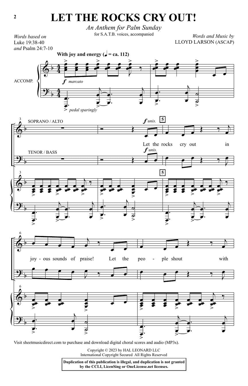 Let the Rocks Cry Out! - sample page 2