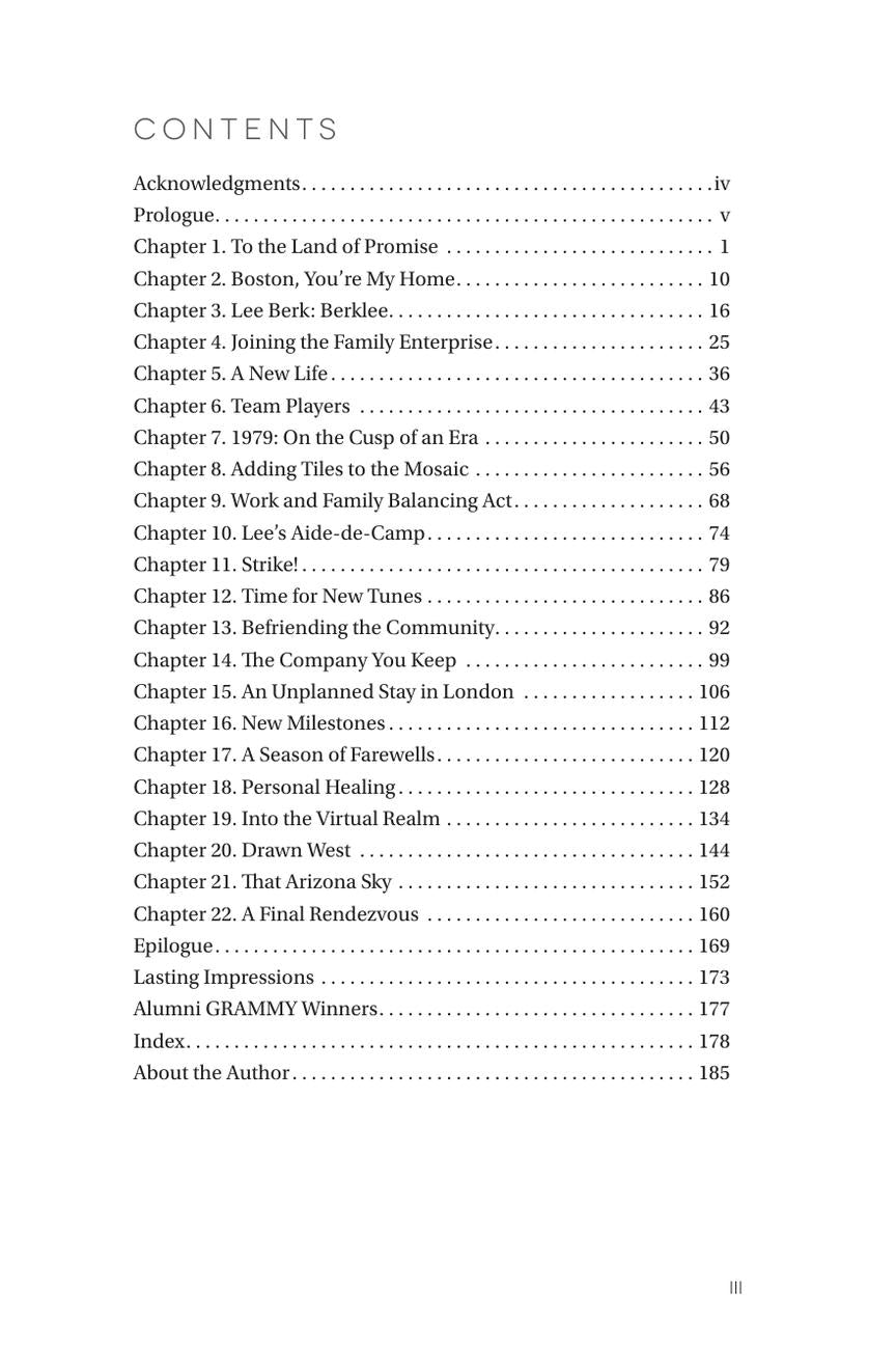 Lee Berk: Leading the Berklee Way - sample page 2