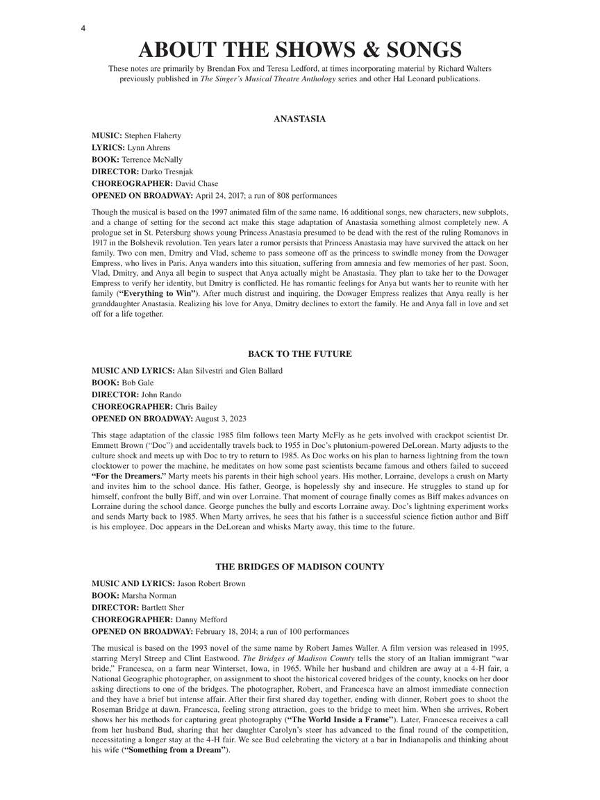 The Singer's Musical Theatre Anthology Volume 8 - sample page 4