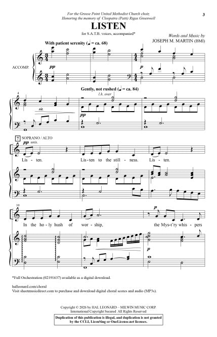 Listen - sample page 2