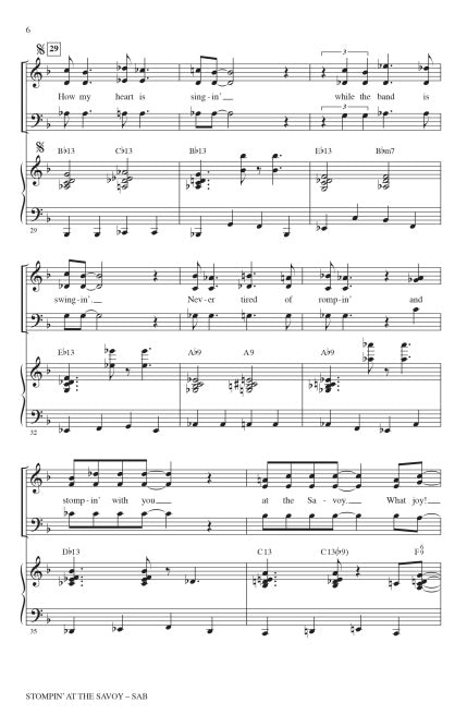 Stompin' at the Savoy - sample page 4