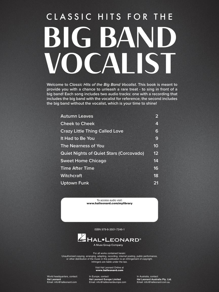 Classic Hits for the Big Band Vocalist - sample page 2