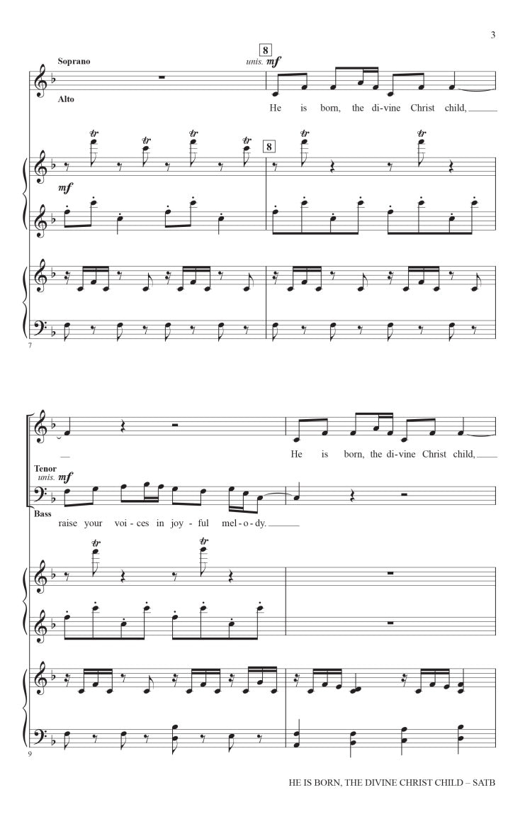 He Is Born, the Divine Christ Child - sample page 3