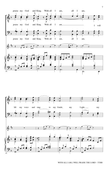 With All I Am I Will Praise My God - sample page 3