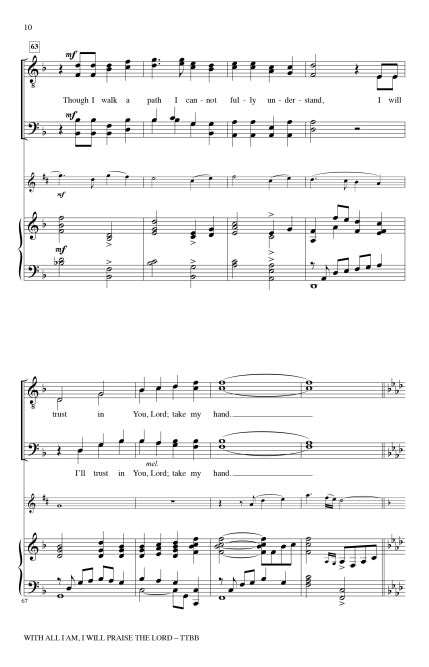 With All I Am I Will Praise My God - sample page 4