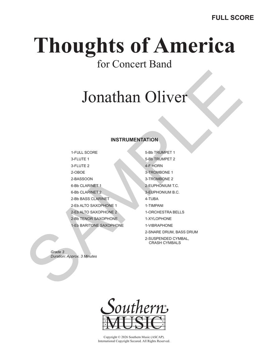 Thoughts of America - sample page 1