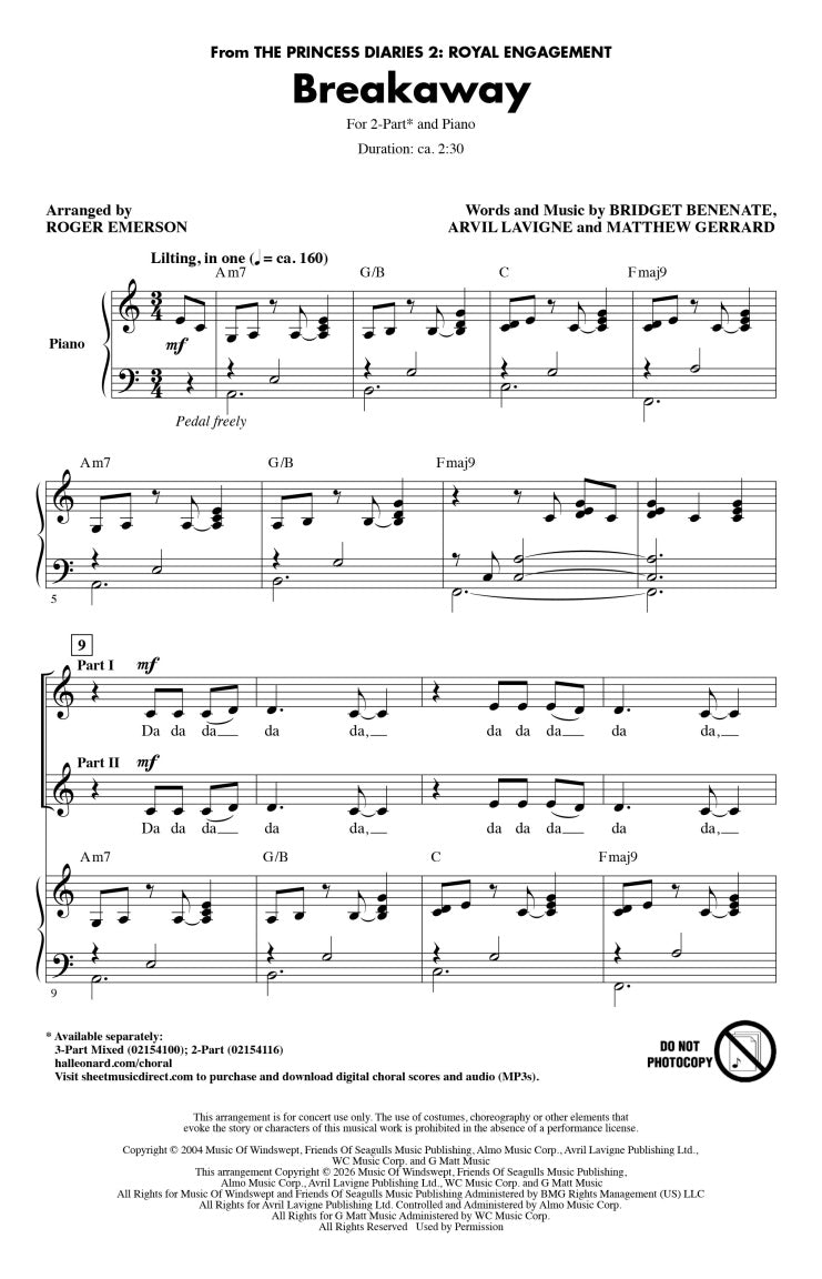 Breakaway (from “The Princess Diaries 2”) - sample page 2