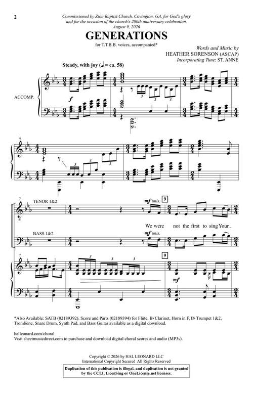 Generations - sample page 2