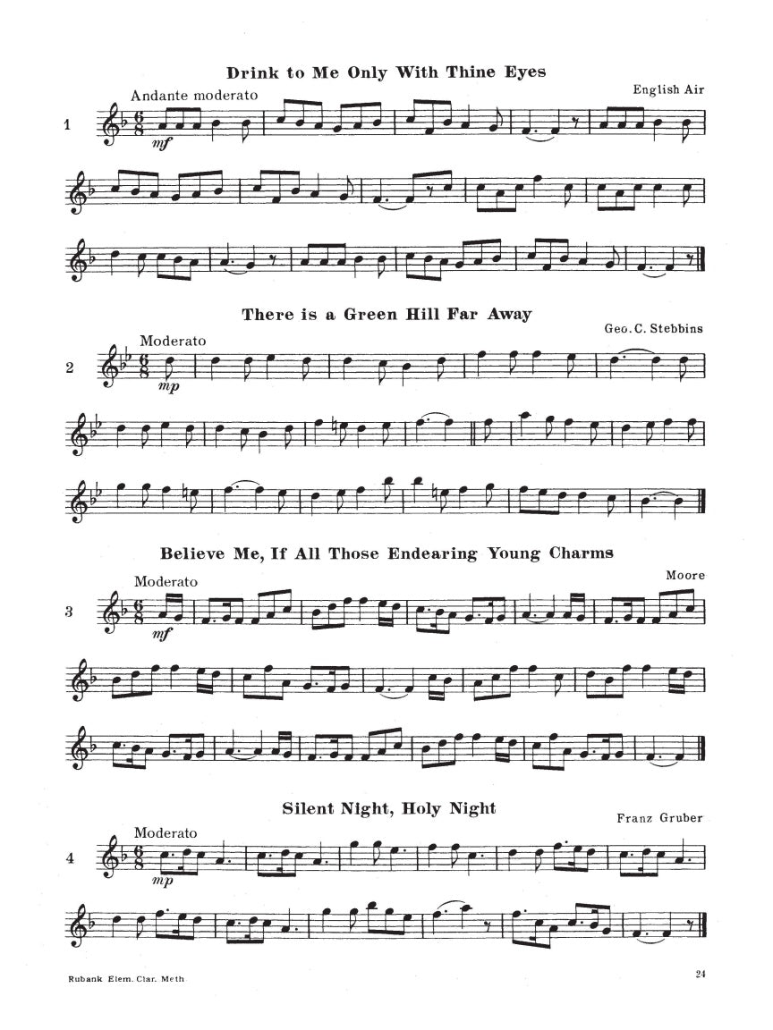 Rubank Elementary Method – Clarinet - sample page 4