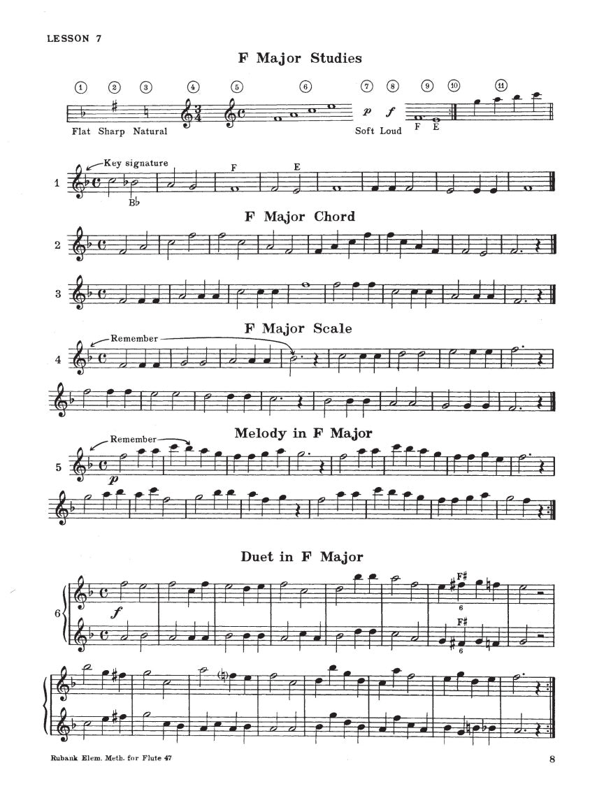 Rubank Elementary Method – Flute or Piccolo - sample page 3