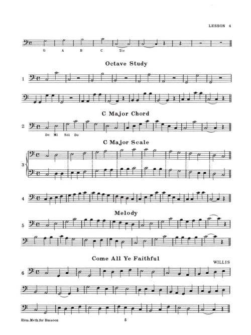 Rubank Elementary Method – Bassoon - sample page 5
