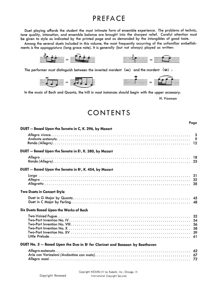 Selected Duets for Clarinet - sample page 2