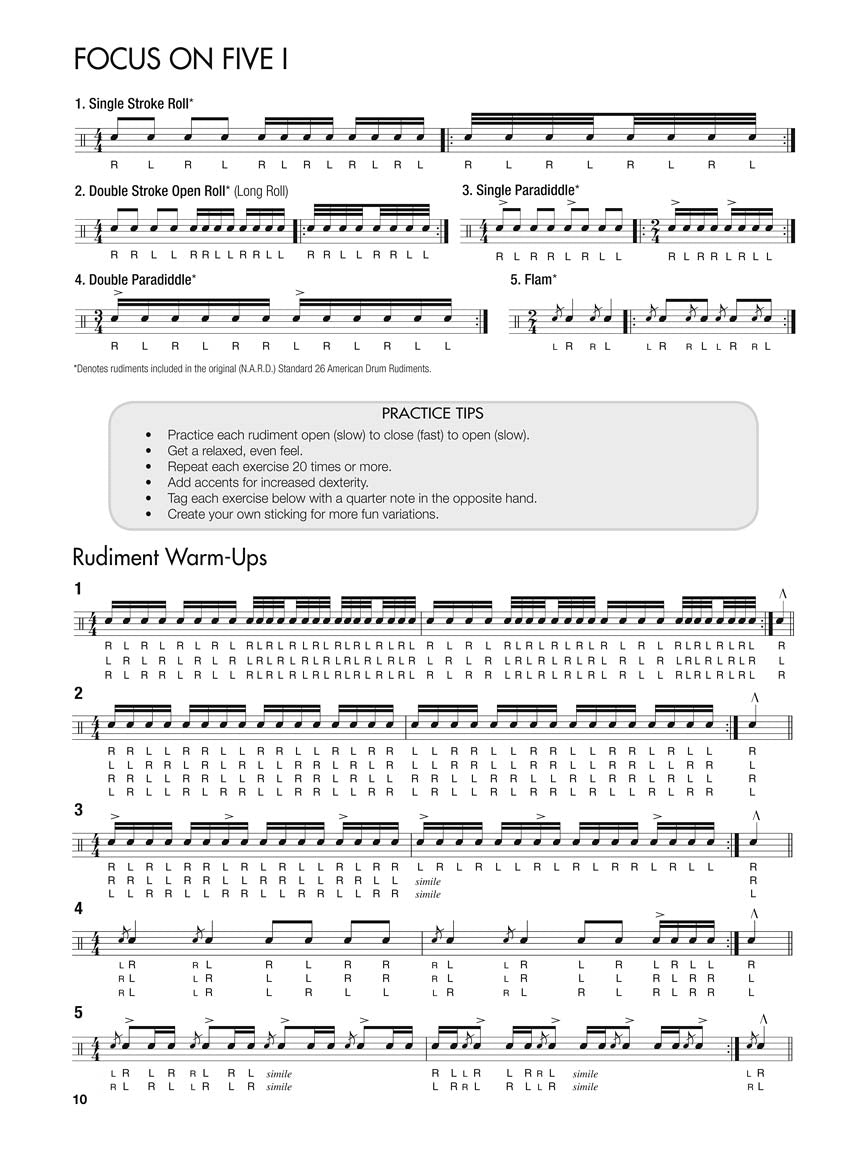 Rudimental Drum Solos for the Marching Snare Drummer - sample page 4