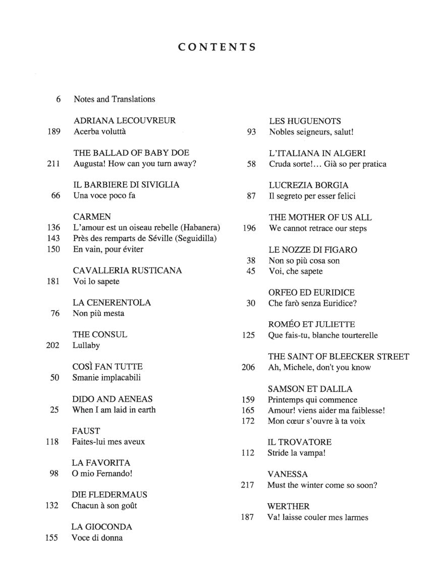 Arias for Mezzo-Soprano - sample page 1