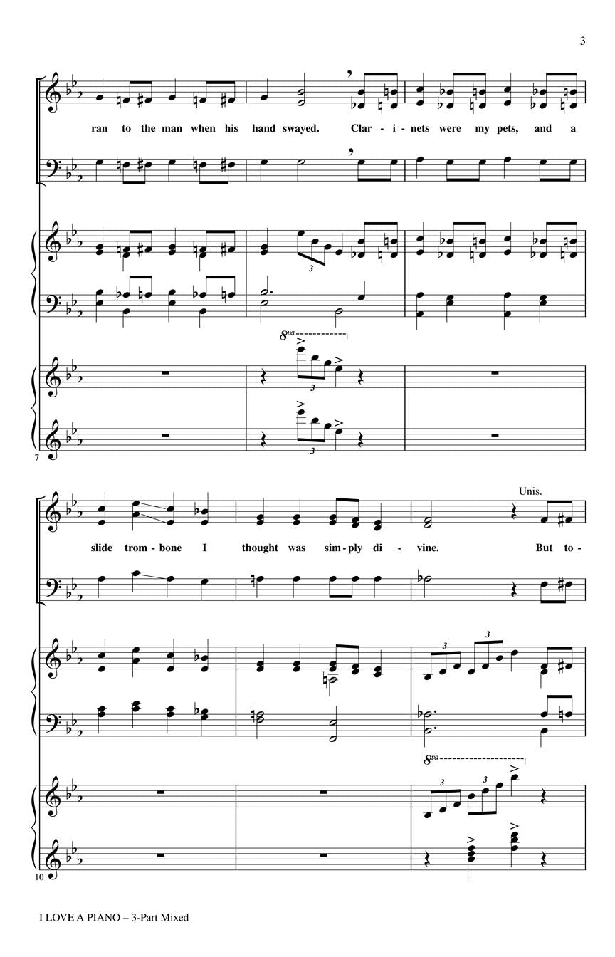 I Love a Piano - sample page 2