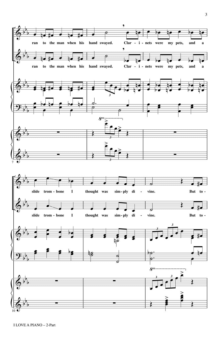 I Love a Piano - sample page 2