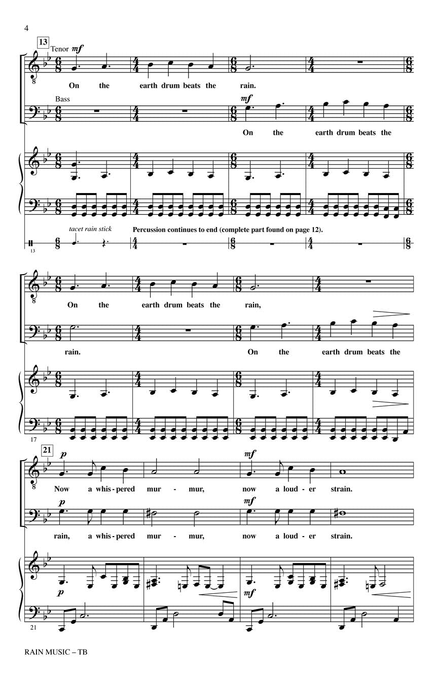 Rain Music - sample page 2