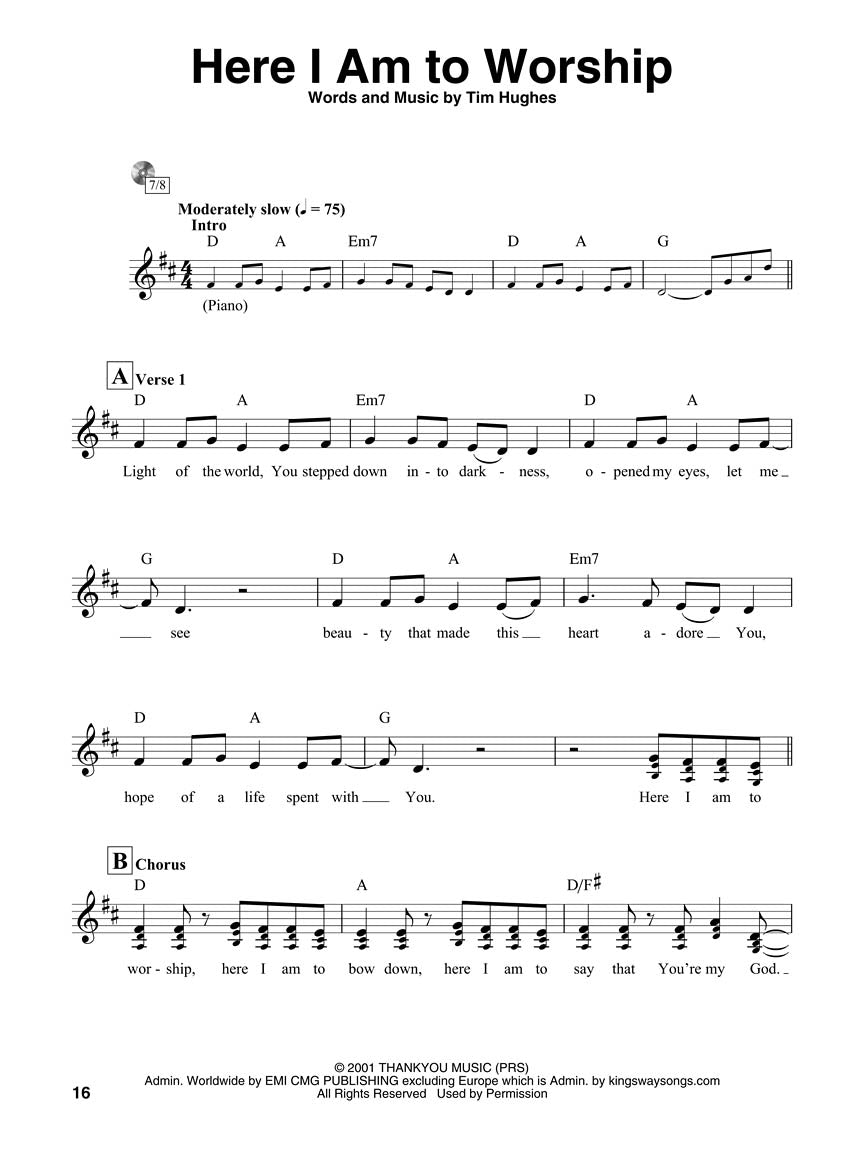 Here I Am to Worship – Vocal Edition - sample page 2