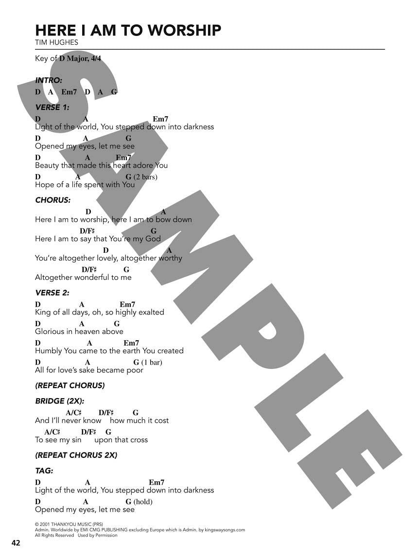 Here I Am to Worship – Vocal Edition - sample page 4