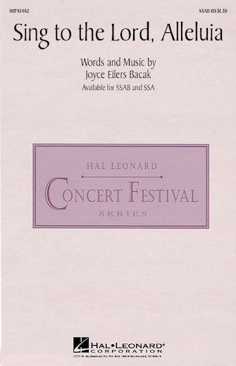 Product Cover for Sing to the Lord, Alleluia