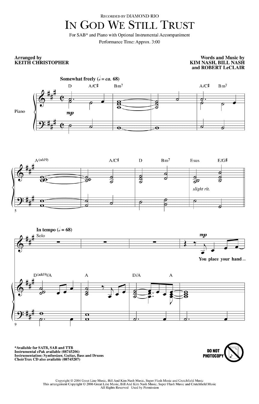 In God We Still Trust - sample page 1